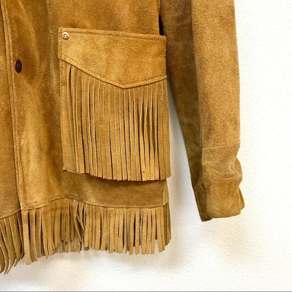Rancher Suede Fringe Jacket Size S - Picture 2 of 8